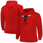 Mitchell & Ness - Chicago Bulls Hardwood Classics Big & Tall Pullover Hoodie - Red