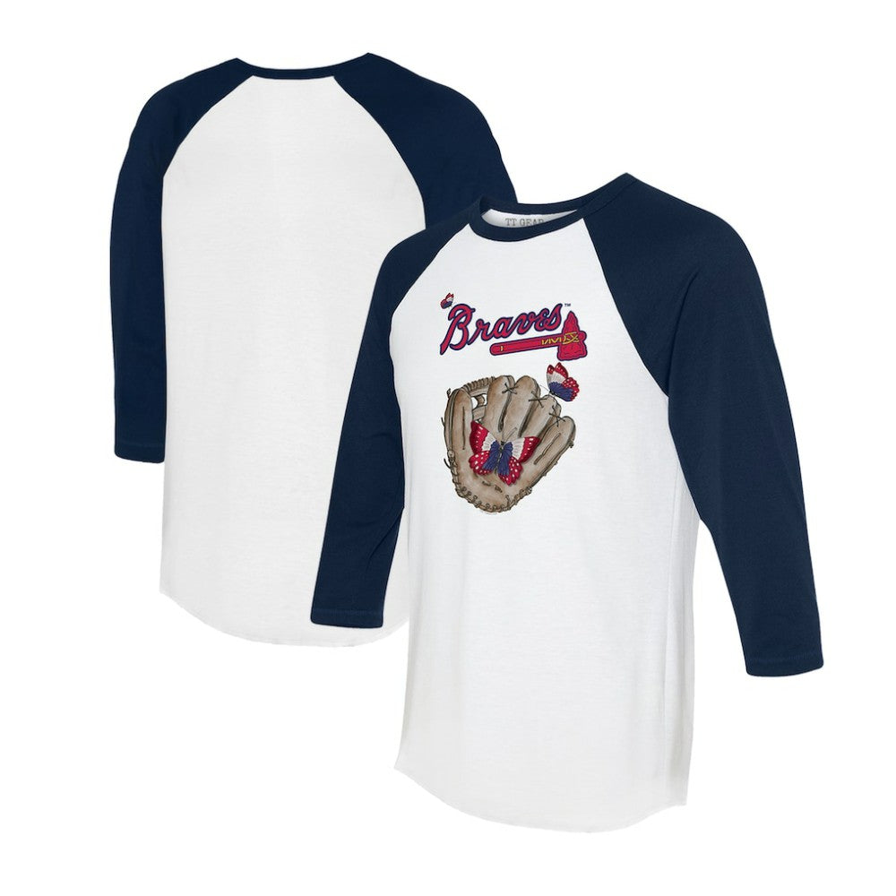 Atlanta Braves Tiny Turnip Unisex Butterfly Glove 3/4-Sleeve Raglan T-Shirt discount