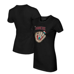 Arizona Diamondbacks Tiny Turnip Women's Butterfly Glove T-Shirt On Sale
