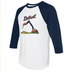 Detroit Tigers Tiny Turnip Unisex Excavator 3/4-Sleeve Raglan T-Shirt discount