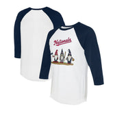 Washington Nationals Tiny Turnip Unisex Gnomes 3/4-Sleeve Raglan T-Shirt for sale