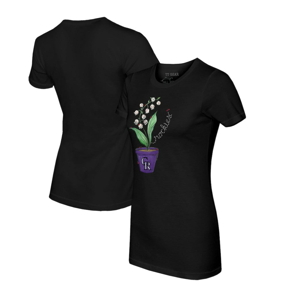 Colorado Rockies Tiny Turnip Women's Lilies & Ladybugs T-Shirt Lifestyle