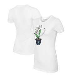 Seattle Mariners Tiny Turnip Women's Lilies & Ladybugs T-Shirt for sale