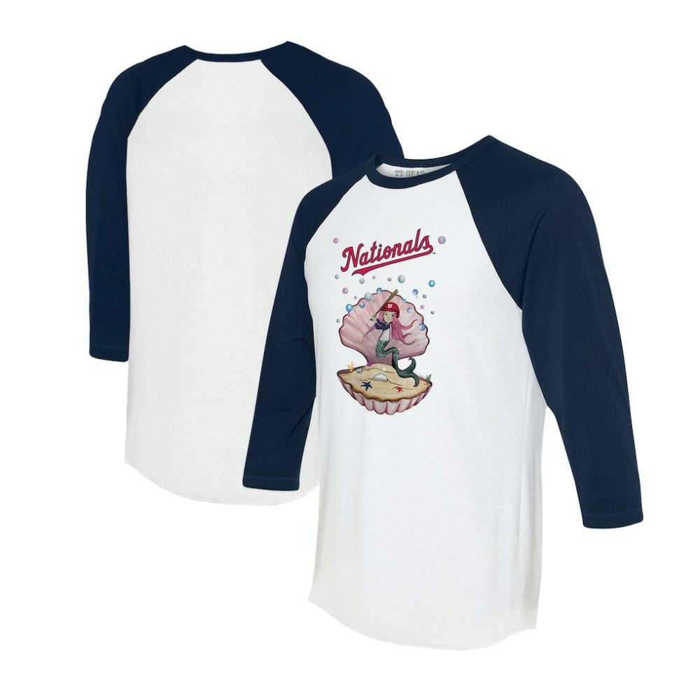 Washington Nationals Tiny Turnip Unisex Mermaid 3/4-Sleeve Raglan T-Shirt discount