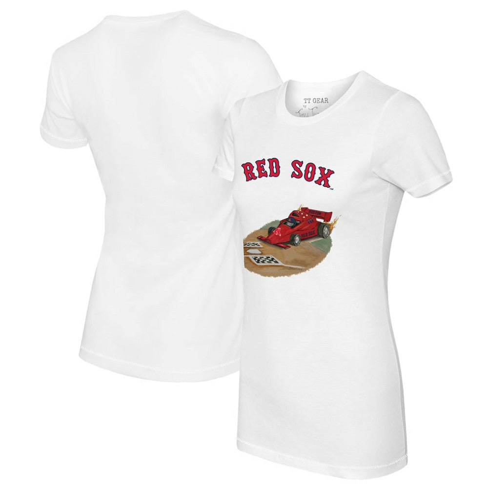 Boston Red Sox Tiny Turnip Women's Race Car T-Shirt Clearance