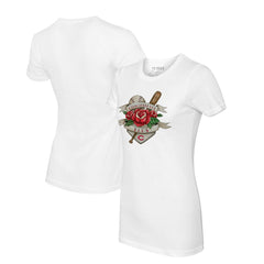 Cincinnati Reds Tiny Turnip Women's Tattoo Rose T-Shirt Online