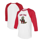 Boston Red Sox Tiny Turnip Unisex Triceratops 3/4-Sleeve Raglan T-Shirt Online