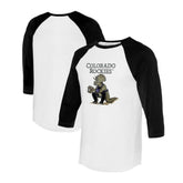 Colorado Rockies Tiny Turnip Unisex Triceratops 3/4-Sleeve Raglan T-Shirt On Sale