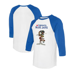 Toronto Blue Jays Tiny Turnip Unisex 2024 Year of the Dragon 3/4-Sleeve Raglan T-Shirt for sale