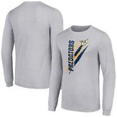 Nashville Predators - Starter Color Scratch Long-Sleeve T-Shirt Heather Gray