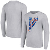 New York Islanders - Starter Color Scratch Long-Sleeve T-Shirt Heather Gray