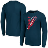 Washington Capitals Starter Color Scratch Long-Sleeve T-Shirt Navy