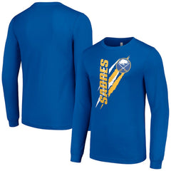 Buffalo Sabres - Starter Color Scratch Long-Sleeve T-Shirt Royal