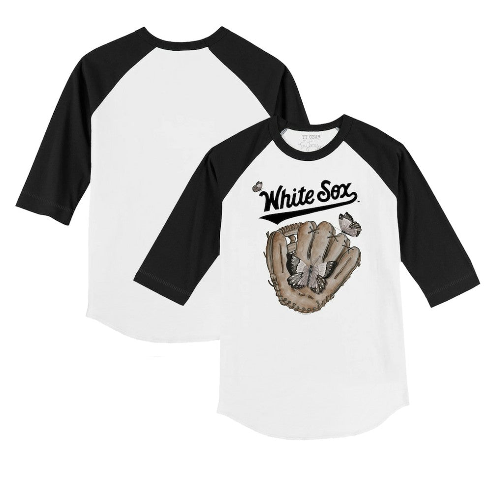 Chicago White Sox Tiny Turnip Youth Butterfly Glove 3/4-Sleeve Raglan T-Shirt On Sale