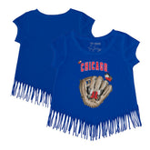 Chicago Cubs Tiny Turnip Girls Youth Butterfly Glove Fringe T-Shirt Near Me