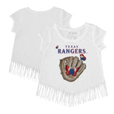 Texas Rangers Tiny Turnip Girls Youth Butterfly Glove Fringe T-Shirt Online