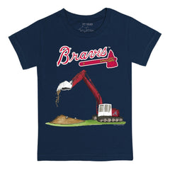Atlanta Braves Tiny Turnip Youth Excavator T-Shirt Near Me