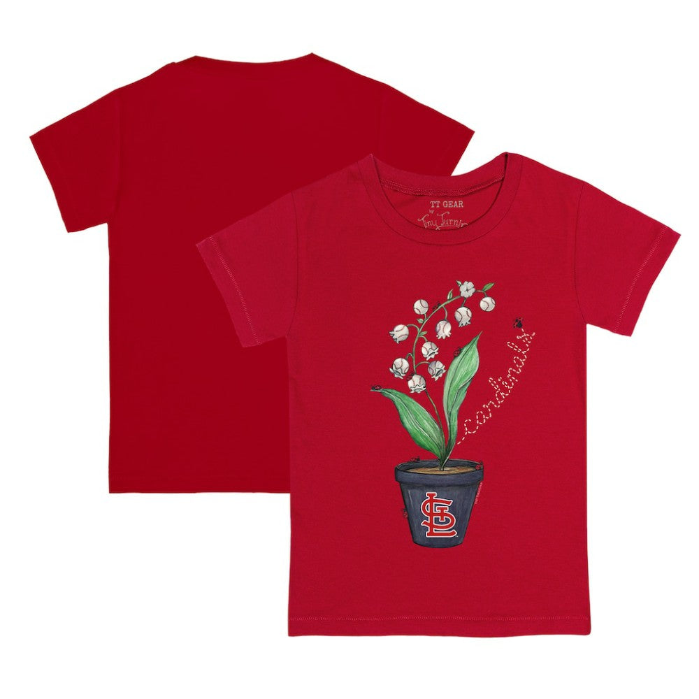 St. Louis Cardinals Tiny Turnip Youth Lilies & Ladybugs T-Shirt for sale