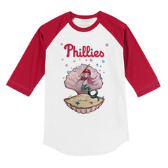 Philadelphia Phillies Tiny Turnip Youth Mermaid 3/4-Sleeve Raglan T-Shirt Online
