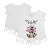 Colorado Rockies Tiny Turnip Girls Youth Mermaid Fringe T-Shirt On Sale