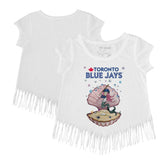 Toronto Blue Jays Tiny Turnip Girls Youth Mermaid Fringe T-Shirt Sale