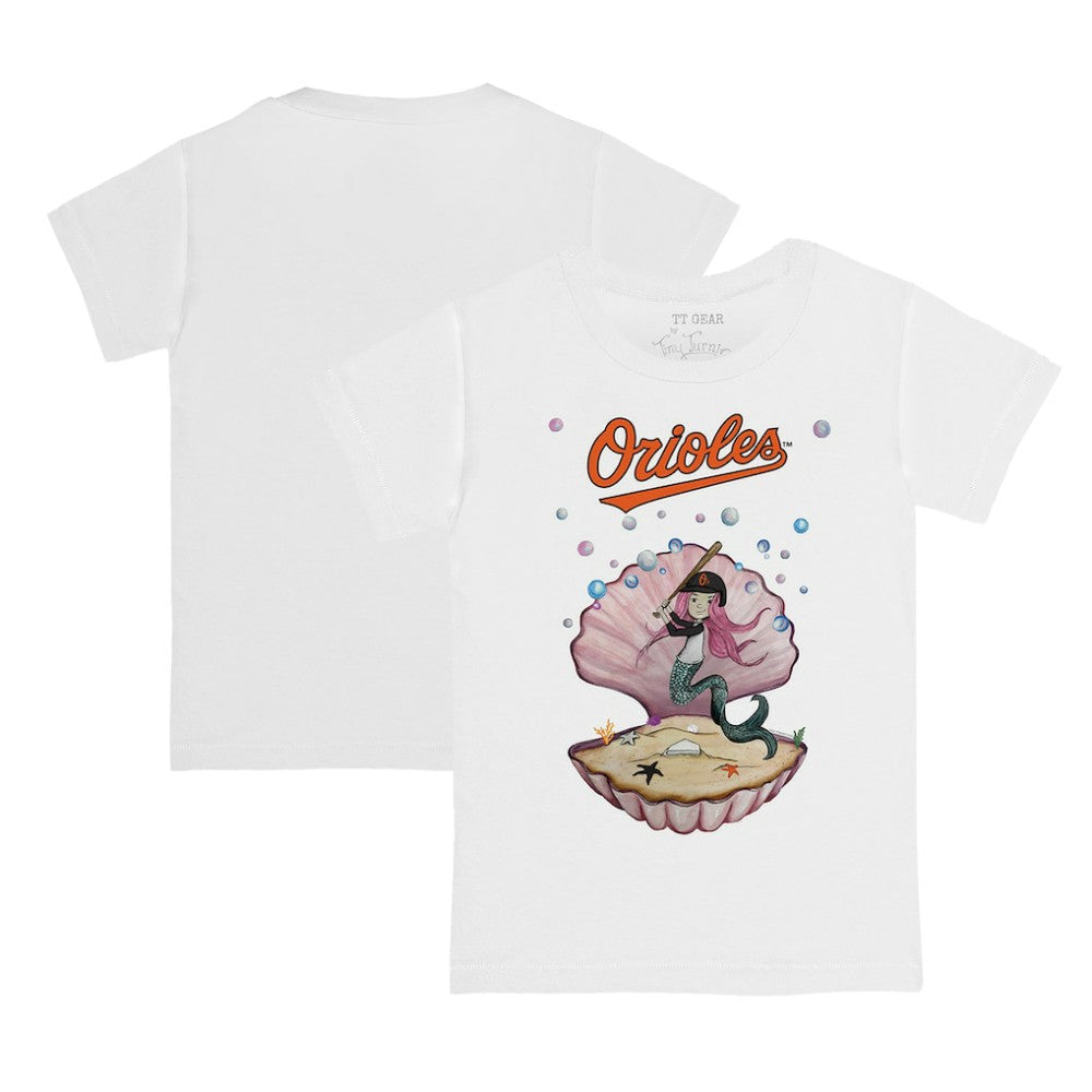 Baltimore Orioles Tiny Turnip Youth Mermaid T-Shirt On Sale
