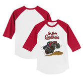 St. Louis Cardinals Tiny Turnip Youth Monster Truck 3/4-Sleeve Raglan T-Shirt discount