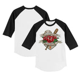 San Francisco Giants Tiny Turnip Youth Tattoo Rose 3/4-Sleeve Raglan T-Shirt for sale