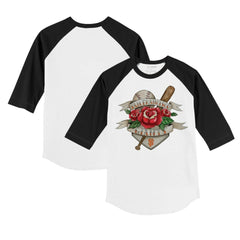 San Francisco Giants Tiny Turnip Youth Tattoo Rose 3/4-Sleeve Raglan T-Shirt for sale