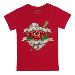 Boston Red Sox Tiny Turnip Youth Tattoo Rose T-Shirt On Sale