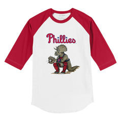 Philadelphia Phillies Tiny Turnip Youth Triceratops 3/4-Sleeve Raglan T-Shirt for sale