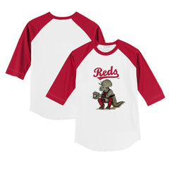 Cincinnati Reds Tiny Turnip Youth Triceratops 3/4-Sleeve Raglan T-Shirt On Sale