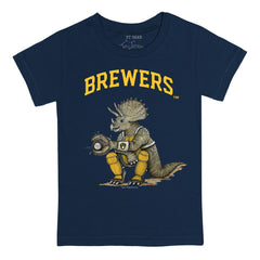 Milwaukee Brewers Tiny Turnip Youth Triceratops T-Shirt discount