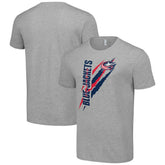 Columbus Blue Jackets - Starter Color Scratch T-Shirt Heather Gray
