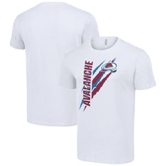 Colorado Avalanche - Starter Color Scratch T-Shirt White