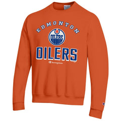 Edmonton Oilers - Champion Eco Powerblend Crewneck Sweatshirt Orange
