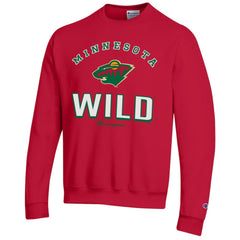 Minnesota Wild - Champion Eco Powerblend Crewneck Sweatshirt Red