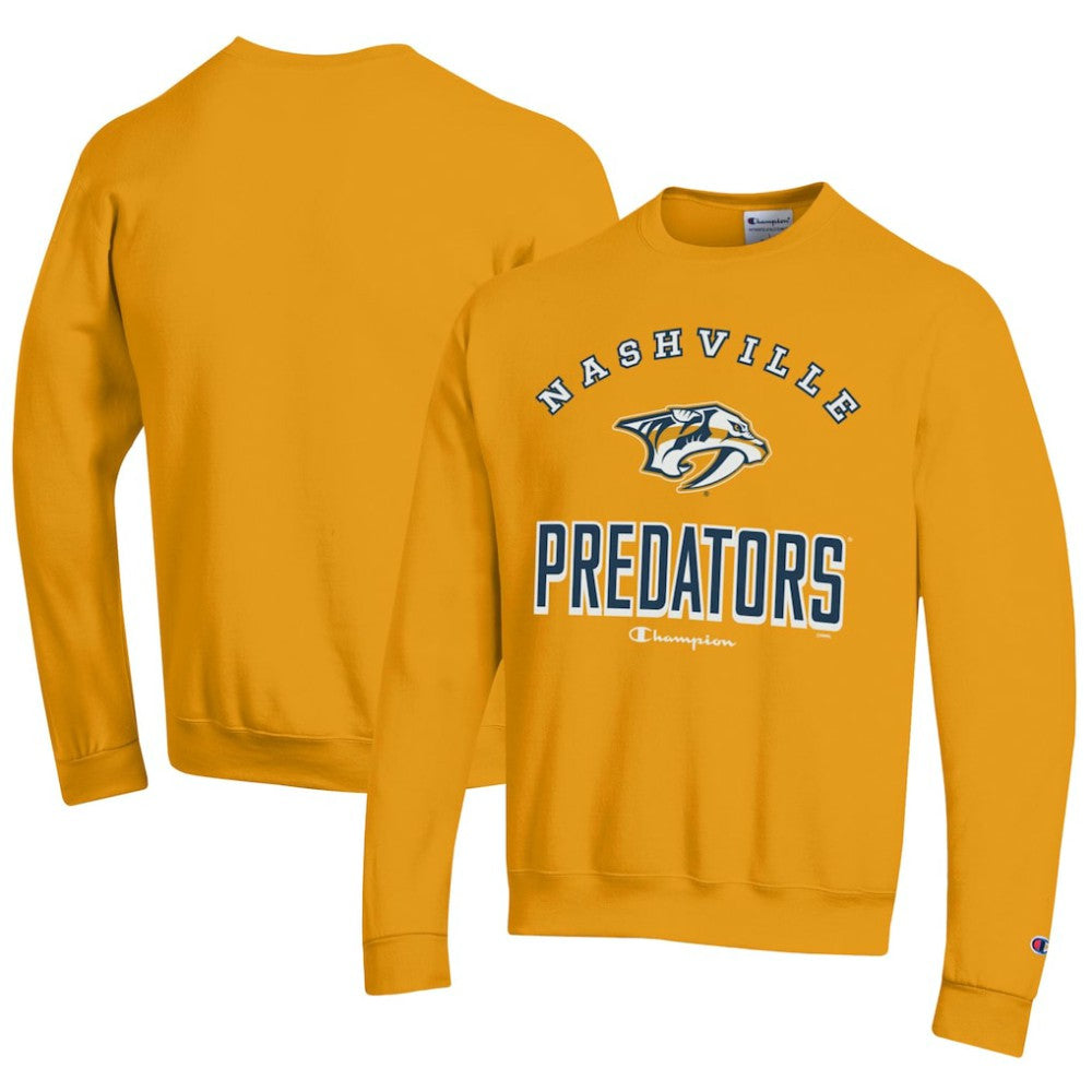 Nashville Predators - Champion Eco Powerblend Crewneck Sweatshirt Gold