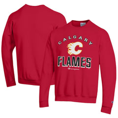 Calgary Flames - Champion Eco Powerblend Crewneck Sweatshirt Red