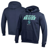 Seattle Kraken Champion Eco Powerblend Pullover Hoodie Deep Sea Blue