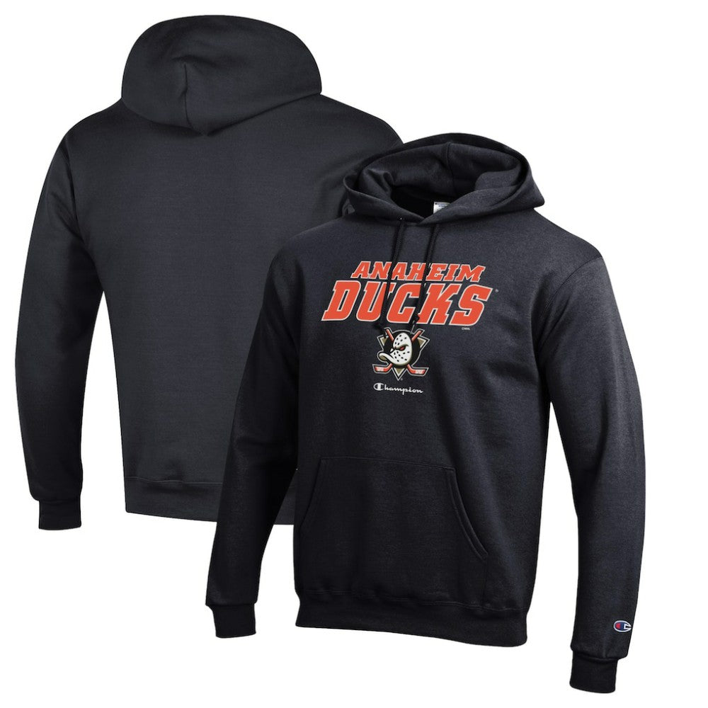 Anaheim Ducks - Champion Eco Powerblend Pullover Hoodie Black