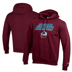 Colorado Avalanche - Champion Eco Powerblend Pullover Hoodie Burgundy