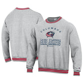 Columbus Blue Jackets - Champion Reverse Weave Yarn Dye Pullover Sweatshirt Heather Gray
