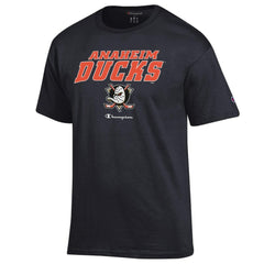 Anaheim Ducks - Champion Jersey T-Shirt Black