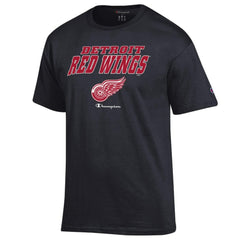 Detroit Red Wings - Champion Jersey T-Shirt Black
