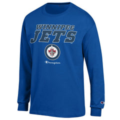 Winnipeg Jets - Champion Long-Sleeve Jersey T-Shirt Royal