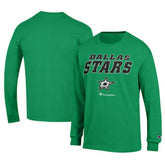 Dallas Stars - Champion Long-Sleeve Jersey T-Shirt Kelly Green