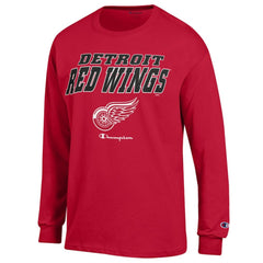 Detroit Red Wings - Champion Long-Sleeve Jersey T-Shirt Red