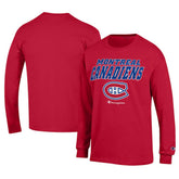 Montreal Canadiens - Champion Long-Sleeve Jersey T-Shirt Red