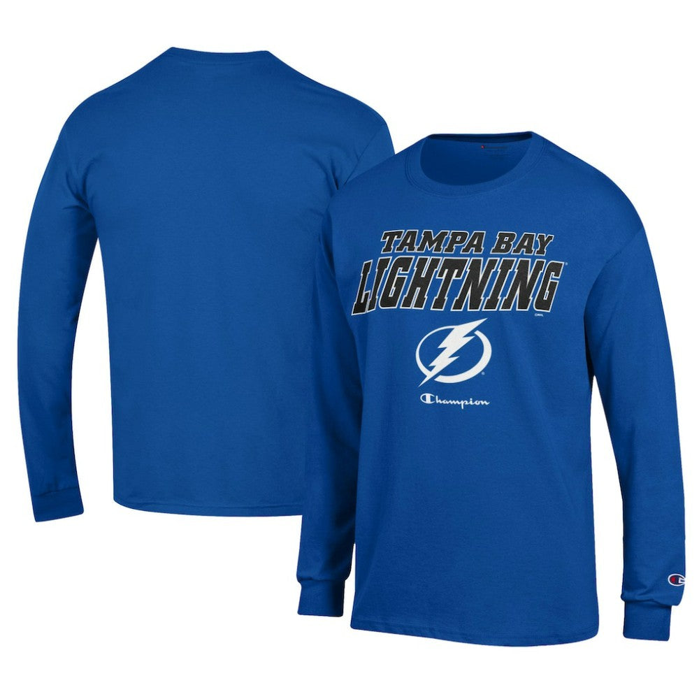 Tampa Bay Lightning - Champion Long-Sleeve Jersey T-Shirt Royal